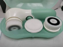 Cepillo eléctrico de silicona para limpieza Facial, cepillo limpiador de poros faciales, masajeador con Estuche De Viaje