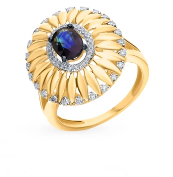Sunlight gold ring with sapphires and diamonds
Sunlight gold ring with sapphires and diamonds