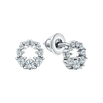 Silver earrings with cubic zirconia sunlight sample 925 
Silver earrings with cubic zirconia sunlight sample 925