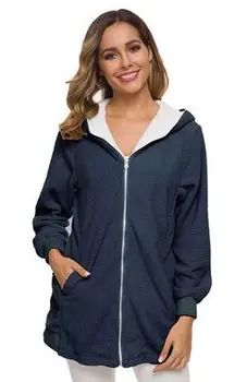 ZOUDKY coat women clothes hoodies sleeve solid female outwear TU088
ZOUDKY coat women clothes hoodies sleeve solid female outwear TU088