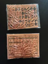 Tutú-suministros de oficina eficaces, mini Clip de Color plateado, marcador de Metal, accesorios de oficina, Clips de papel, Clip de retales, H0082