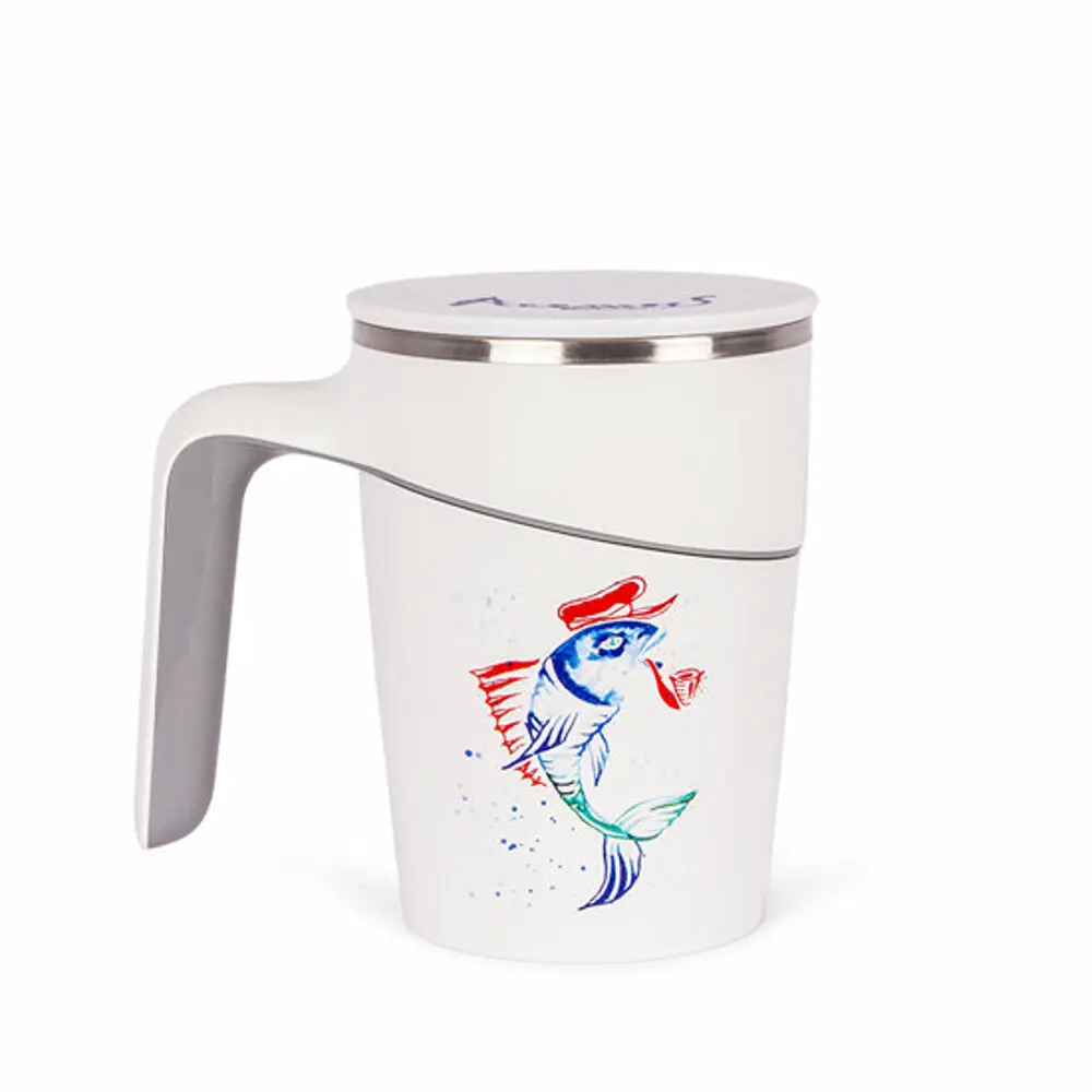 Biggdesign Vacuum Tipping Mug, Hot and Cold Drinks, 470 ml, White, Vacuum Lid, Fish Patterned
Biggdesign Vacuum Tipping Mug, Hot and Cold Drinks, 470 ml, White, Vacuum Lid, Fish Patterned