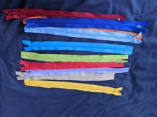 10 Uds 3 #10 cm/15cm/18cm/20cm/25cm/30cm/35cm/40cm/50cm/55cm/60cm cremalleras de Nylon de bobina cierre a la medida crafters (20 colores)