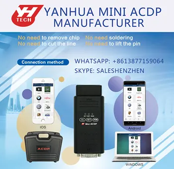 Yanhua factory supply Mini ACDP key programmer for BMW CAS 1/2/3/3+/4/4+ FEM/BDC Key/mileage program DME ISN refresh key FRM
Yanhua factory supply Mini ACDP key programmer for BMW CAS 1/2/3/3+/4/4+ FEM/BDC Key/mileage program DME ISN refresh key FRM