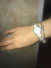 Reloj de cuarzo Vintage para hombre y mujer, pulsera elástica de oro y plata, de negocios, para parejas, para fiesta y oficina, 1 Uds.