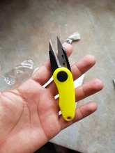 Tijeras de acero inoxidable con forma de camarón y pescado, accesorios de uso, sedal de pesca plegable, cortapelos, aparejos