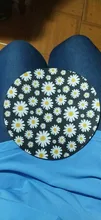 Mouse-Mat Desk-Pad Notebook Maiyaca 20x20cm-Gamer Round Anime Laptop Floral for PC Daisy