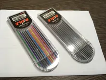 Dibujo profesional 12 colores 2B 2mm de plomo automático aceite central, Color recarga boceto de arte lápiz escolar o de Oficina de Papelería