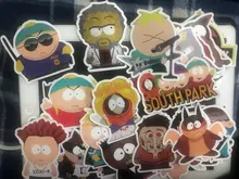 Pegatina de Pvc para patineta, Maleta de equipaje de guitarra para chico pegatina de juguete, artículos de papelería impermeables de animación clásica Southpark, 10/30/50 Uds.