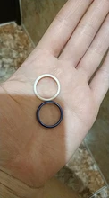 Anillos de cerámica finos para mujer, 3mm, azul, rosa, negro y blanco, joyería minimalista Simple, liso, brillante, talla 6 7 8 9, No se destiñe