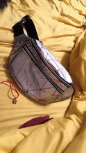 AIREEBAY-riñonera holográfica plateada para mujer, bolso de cintura brillante de viaje, a la moda para chicas, de cuero con holograma