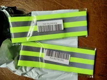 Bandas reflectantes elásticas para brazo, pierna y correa de tobillo, reflectante de seguridad, cintas de correa para correr por la noche, caminar y ciclismo, 2 uds.