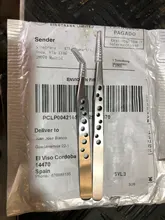 Pinzas electrónicas industriales antiestáticas, juego de herramientas manuales de reparación para teléfono, rectas y curvadas, punta de precisión, de acero inoxidable