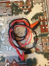 Alligator-Clip Multimeter Test-Cable Banana-Plug Crocodile Clip-Lab with Heavy-Duty 1M