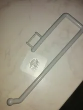 Bastidor de almacenamiento de plástico, portarrollos de papel montado en la pared, ajustable para toallas colgador de cocina, baño, soportes de papel higiénico