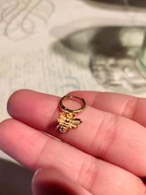 CANNER-pendientes de aro de Plata de Ley 925 con diseño de colibrí, joyería fina