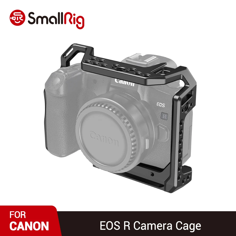 SmallRig Camera Cage for Canon EOS R with Cold Shoe Mount Thread Holes for Magic Arm Microphone Attach 2803
SmallRig Camera Cage for Canon EOS R with Cold Shoe Mount Thread Holes for Magic Arm Microphone Attach 2803