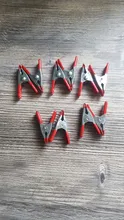 10PCS Metal Spring Clamps 2 Clip Soft Plastic Tips Grip Photos Craft