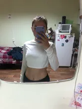 Camisetas cortas ajustadas de manga larga para mujer, blusas sexys ajustadas con escote, ropa para discoteca 2020