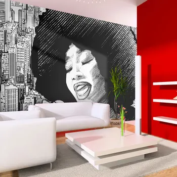 Wall mural-jazz singer-350x270 cm 
Wall mural-jazz singer-350x270 cm