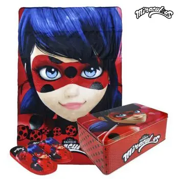 Metal Box with Blanket and Slippers Lady Bug 70797 (3 pcs) 3 pcs