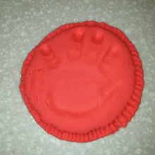 2020 bebé secado con aire de arcilla suave bebé huella Kit de impresión de huella de padre-hijo tableta de tinta de mano huella 20g