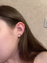 Pendiente de cartílago falso para mujeres y hombres, Clips de oreja sin Piercing, de hojas doradas, joyería, regalos al por mayor