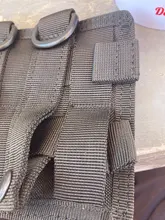 Bolsa de caza al aire libre, gancho y bucle, deportes tácticos, militar, Molle, nailon, soporte para Walkie Talkie, bolsa para revistas, gancho y bucle