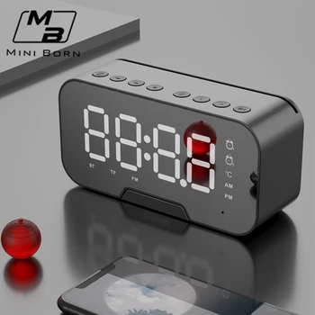 MiniBron Wireless Bluetooth Speaker LED Alarm Clock Portable Mini Speaker Super Bass Stereo Speakers Hands-free Calling
MiniBron Wireless Bluetooth Speaker LED Alarm Clock Portable Mini Speaker Super Bass Stereo Speakers Hands-free Calling