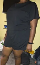 Mono de encaje para mujer, traje de manga corta con cuello redondo, Color caqui, alta calidad, mameluco para mujer, Color sólido, verano, 2020