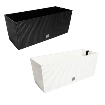 ZANVIC rectangular planter 30 liters with self-watering anthracite or white color 60x25x24 cm
ZANVIC rectangular planter 30 liters with self-watering anthracite or white color 60x25x24 cm