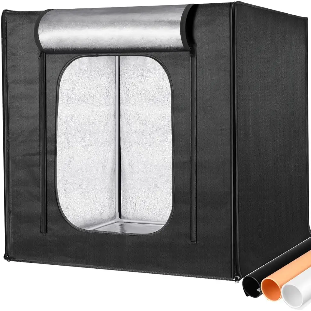 Neewer Photo Light Box:32x32 Inch Adjustable Brightness Studio Photography Lighting Shooting Tent 210pcs with 3 LED Light Panel
Neewer Photo Light Box:32x32 Inch Adjustable Brightness Studio Photography Lighting Shooting Tent 210pcs with 3 LED Light Panel