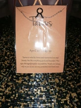 Collar con colgante de 12 Constelaciones para mujer, con signo del zodiaco, Estrella elegante, dorado, collares de cadena de Gargantilla, joyería de cartón