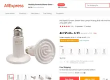 Lámparas de calor de cerámica para reptiles y mascotas, Bombilla de calefacción infrarroja, lámpara para reptiles de 220V-240V