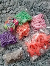 Cuentas acrílicas de colores brillantes para hacer joyas para niños, abalorios de colores variados de 16x10mm, 30 Uds.