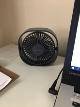 SMARTDEVIL-ventilador de escritorio USB portátil, dispositivo Personal de 3 velocidades con ángulo ajustable de rotación de 360 grados para oficina, hogar y viajes