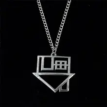 MQCHUN-collar de acero inoxidable para hombres y mujeres, banda de Rock, velo negro, collares de novias, novia, BVB Merch, Logo FOB, regalo para fanáticos