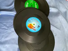 Drink Coaster Table-Mats Nonslip-Pads Coffee-Mug-Cup Vinyl Record Heat-Resistant Creative