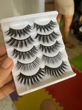 Pestañas postizas 3D de imitación de visón, pestañas naturales de volumen espectacular, maquillaje, extensión de pestañas de seda, 5/8 pares