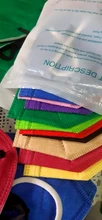 12 Multicolor combinar libremente FFP2 máscaras CE aprobado KN95 Mascarillas respirador fpp2 protección Maske polvo brillante de Masque