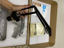 Black Tap Faucet Sink-Tap Mixer Bathroom-Basin Hot-Water Hollow-Design Deck-Mounted Single-Handle