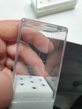 Portabrocas de Lima electrónica para uñas, 10/7 ranuras, caja de almacenamiento clara para limas eléctricas rotativas, accesorio herramienta de exhibición de uñas