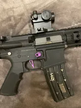 Palanca selectora CNC azul mecanizada, gatillo de liberación de revista, traje de captura para la serie AEG M4/M16, accesorios de caza de Paintball Airsoft