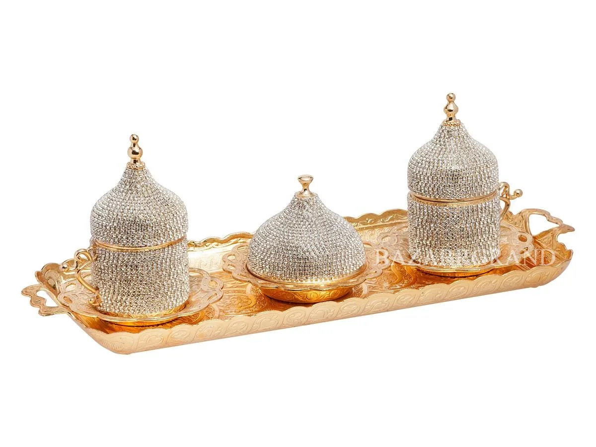 DOUBLE STONE COFFEE SET - STONE - WHITE - GOLD-YELLOW COLOR TYPES YOUR TRAY CHIC COFFEE SET WITH NINE PIECES FOR TWO PIECES FRE
DOUBLE STONE COFFEE SET - STONE - WHITE - GOLD-YELLOW COLOR TYPES YOUR TRAY CHIC COFFEE SET WITH NINE PIECES FOR TWO PIECES FRE