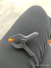 Conjunto de 6 unids/set, abrazaderas Micro de muelle, pinzas de plástico de nailon DIY, pinzas de muelle para carpintería para fondo de estudio de fotografía, abrazadera de 6,5 cm