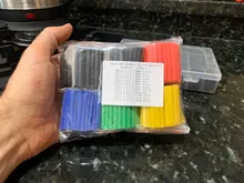 127/135/164/328/530 Uds 2:1 retráctil aislamiento Tubo Termocontraíble de alambre y cable de datos de cable cubierta protectora DIY electrónica