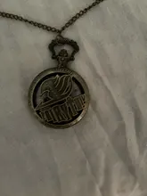 Reloj de bolsillo Retro de bronce para hombres y mujeres, colgante de Anime, cola de Hada de Japón, Dragneel, regalo de dibujos animados