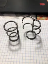 Anillo de bisagra para encuadernación, libro de hojas sueltas, chapado en Metal, escritorio de níquel, calendario, círculo, 3 anillos para Álbum de llaves de tarjeta