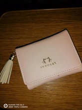 PURDORED 1 Pc lindo mujeres cartera Tarjetero de cuero Mini borla corta pequeña cartera monedero de mujer señoras tarjeta caso Tarjetero