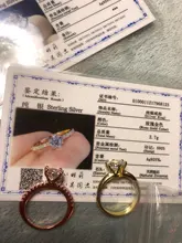 YANHUI-Anillo de compromiso de oro amarillo sólido de 18K y diamante, joyería de lujo, 8mm y 2 quilates, matrimonio, piedra solitaria